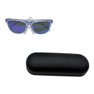 OAKLEY Frogskin TRANSPARENT CLEAR AUTHENTIC SUNGLASSES W/CASE